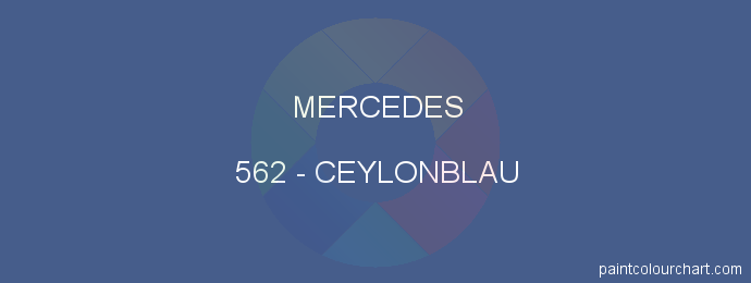 Mercedes paint 562 Ceylonblau