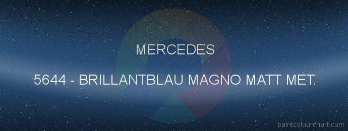 Mercedes paint 5644 Brillantblau Magno Matt Met.