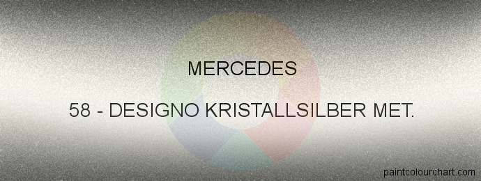 Mercedes paint 58 Designo Kristallsilber Met.