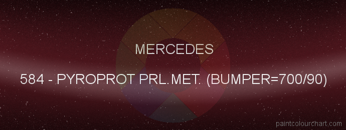 Mercedes paint 584 Pyroprot Prl.met. (bumper=700/90)