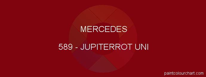 Mercedes paint 589 Jupiterrot Uni