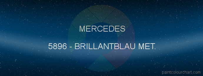Mercedes paint 5896 Brillantblau Met.