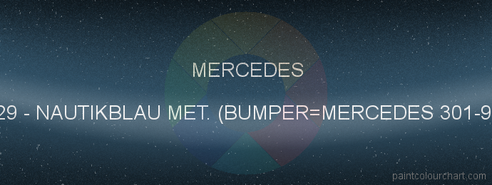 Mercedes paint 5929 Nautikblau Met. (bumper=mercedes 301-944)