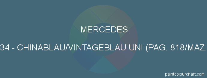 Mercedes paint 5934 Chinablau/vintageblau Uni (pag. 818/maz. 3)