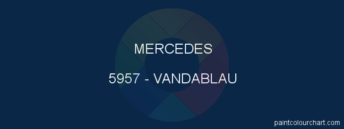 Mercedes paint 5957 Vandablau