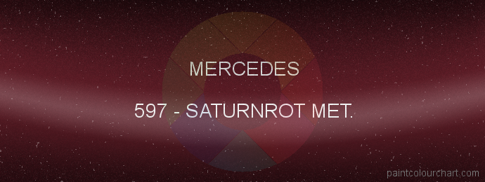 Mercedes paint 597 Saturnrot Met.