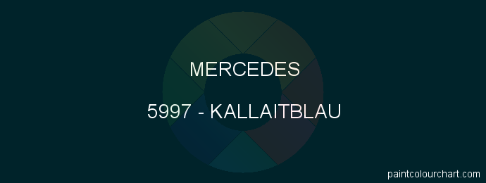 Mercedes paint 5997 Kallaitblau
