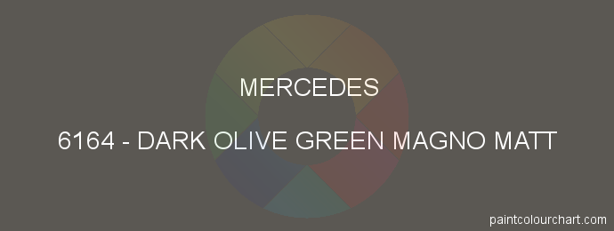 Mercedes paint 6164 Dark Olive Green Magno Matt