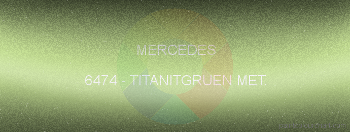 Mercedes paint 6474 Titanitgruen Met.