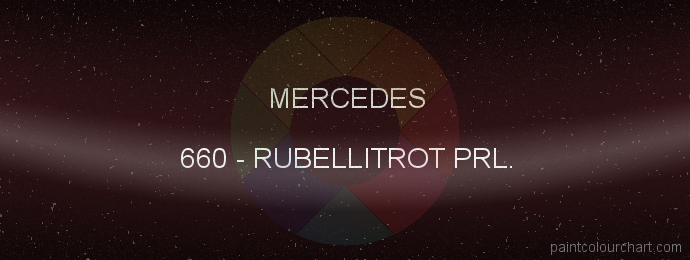 Mercedes paint 660 Rubellitrot Prl.