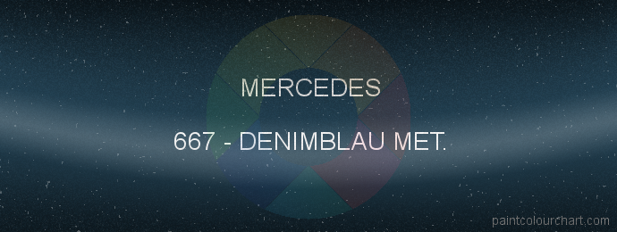 Mercedes paint 667 Denimblau Met.