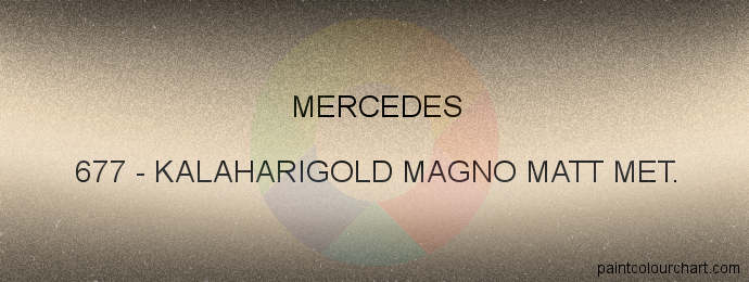 Mercedes paint 677 Kalaharigold Magno Matt Met.