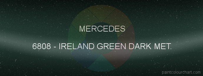 Mercedes paint 6808 Ireland Green Dark Met.