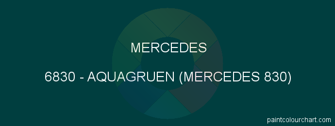 Mercedes paint 6830 Aquagruen (mercedes 830)