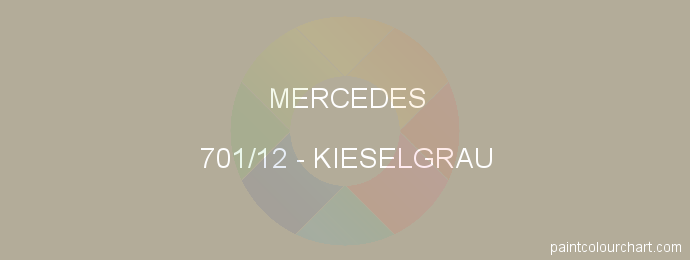 Mercedes paint 701/12 Kieselgrau