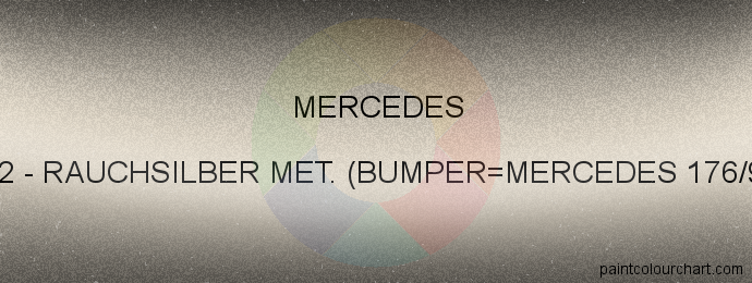 Mercedes paint 702 Rauchsilber Met. (bumper=mercedes 176/90)