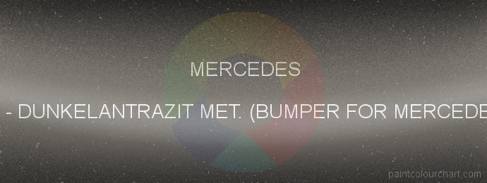 Mercedes paint 7172 Dunkelantrazit Met. (bumper For Mercedes 88