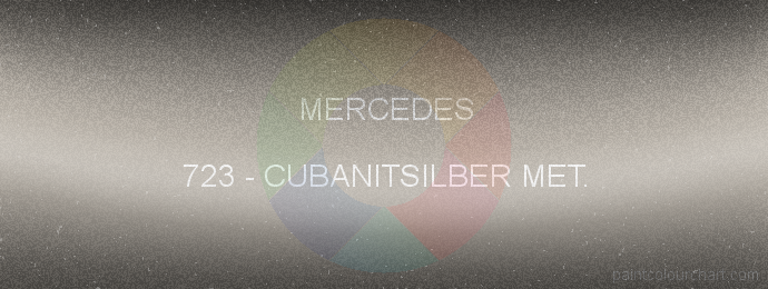 Mercedes paint 723 Cubanitsilber Met.
