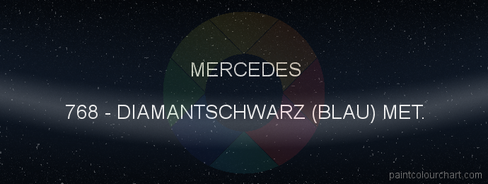 Mercedes paint 768 Diamantschwarz (blau) Met.
