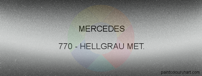 Mercedes paint 770 Hellgrau Met.