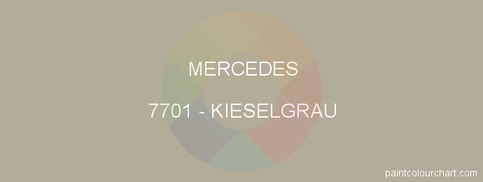 Mercedes paint 7701 Kieselgrau