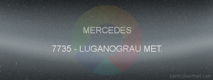 Mercedes paint 7735 Luganograu Met.