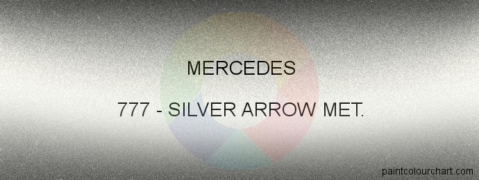 Mercedes paint 777 Silver Arrow Met.