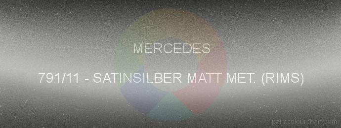 Mercedes paint 791/11 Satinsilber Matt Met. (rims)