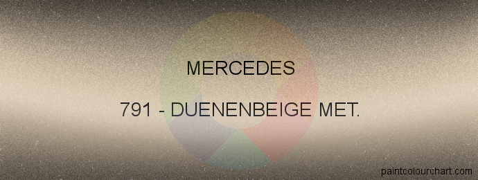 Mercedes paint 791 Duenenbeige Met.