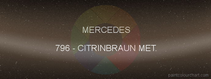 Mercedes paint 796 Citrinbraun Met.