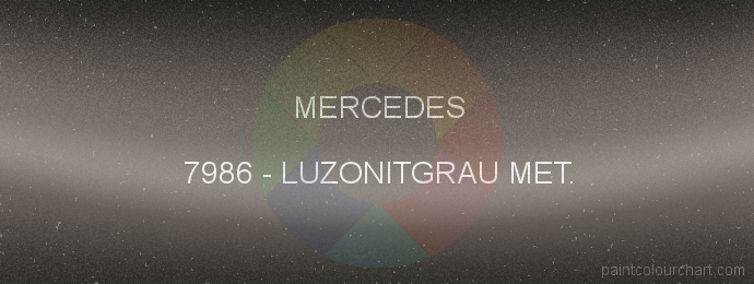 Mercedes paint 7986 Luzonitgrau Met.