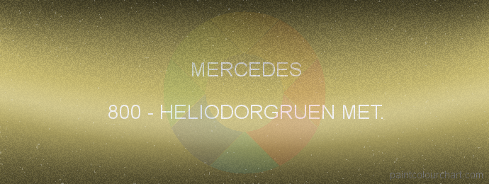 Mercedes paint 800 Heliodorgruen Met.
