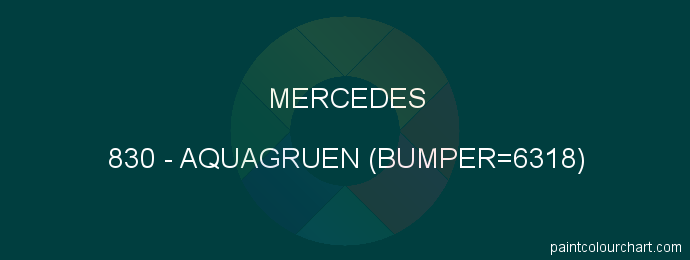 Mercedes paint 830 Aquagruen (bumper=6318)