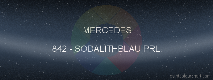 Mercedes paint 842 Sodalithblau Prl.
