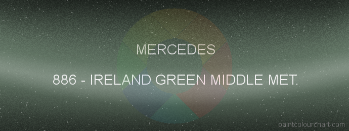 Mercedes paint 886 Ireland Green Middle Met.