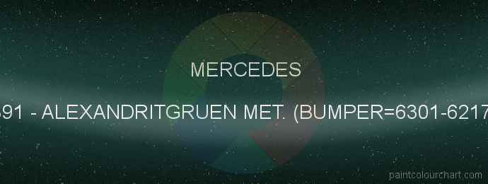 Mercedes paint 891 Alexandritgruen Met. (bumper=6301-6217)