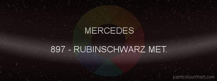 Mercedes paint 897 Rubinschwarz Met.