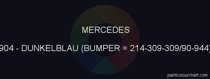 Mercedes paint 904 Dunkelblau (bumper = 214-309-309/90-944)
