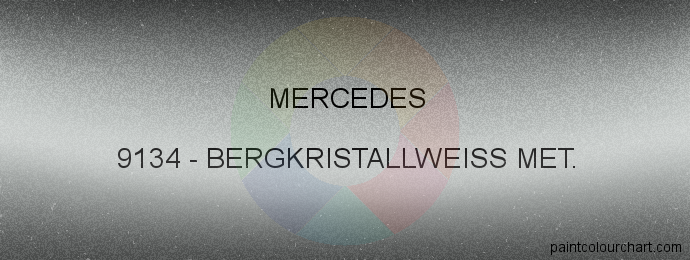 Mercedes paint 9134 Bergkristallweiss Met.
