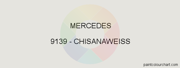 Mercedes paint 9139 Chisanaweiss