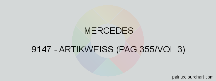 Mercedes paint 9147 Artikweiss (pag.355/vol.3)