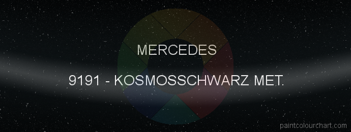 Mercedes paint 9191 Kosmosschwarz Met.