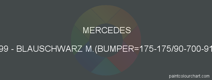 Mercedes paint 9199 Blauschwarz M.(bumper=175-175/90-700-9198