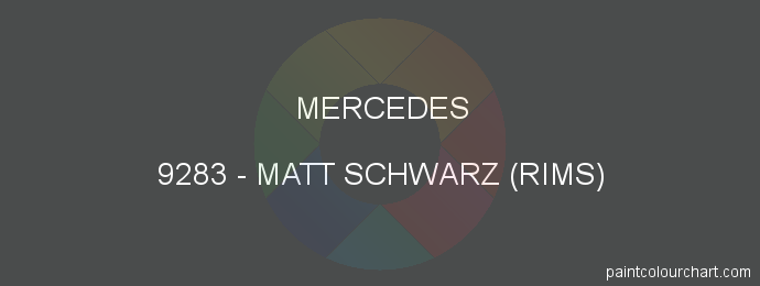 Mercedes paint 9283 Matt Schwarz (rims)