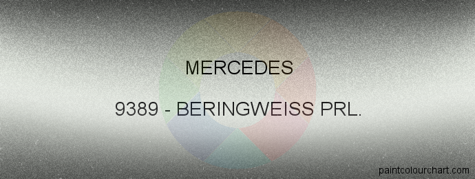 Mercedes paint 9389 Beringweiss Prl.