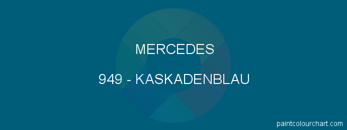 Mercedes paint 949 Kaskadenblau