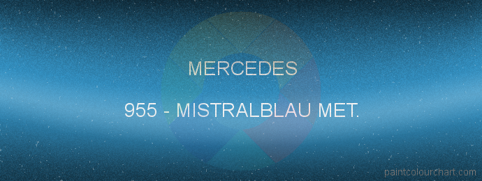 Mercedes paint 955 Mistralblau Met.