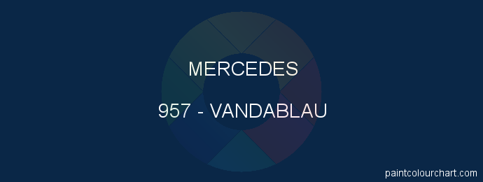 Mercedes paint 957 Vandablau