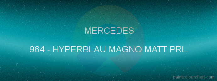 Mercedes paint 964 Hyperblau Magno Matt Prl.