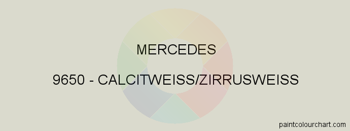Mercedes paint 9650 Calcitweiss/zirrusweiss